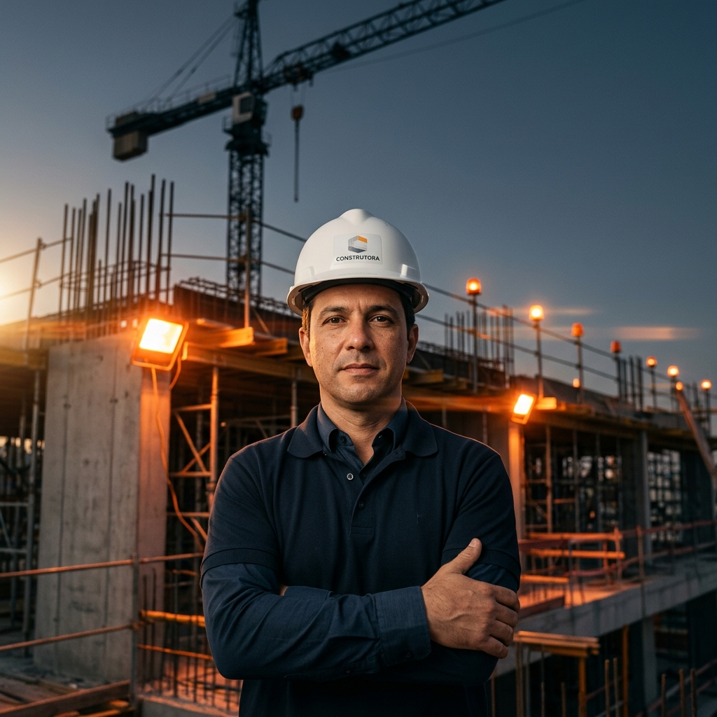 Engenheiro de obra pronto para a expansão do MCMV